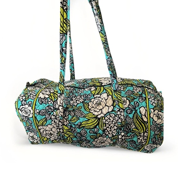Vera Bradley Handbags - Vera Bradley Blue and Green Travel Bag with Quilted Cotton
